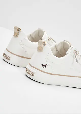 bonprix Bequemer Mustang Sneaker zum reinschlüpfen - weiß Bestseller