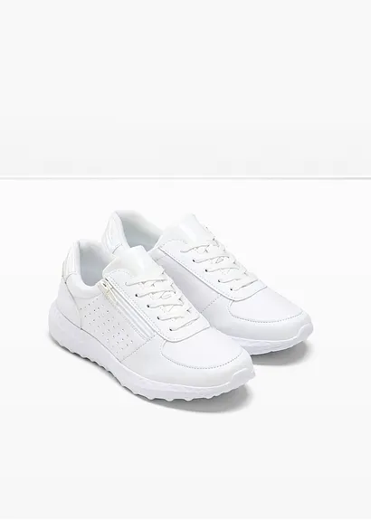 bonprix Komfortabler Sneaker in schönem Design - weiß - Damen Saisonale Angebote