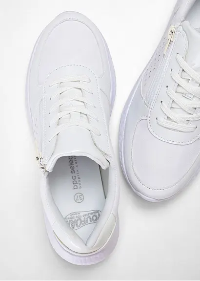 bonprix Komfortabler Sneaker in schönem Design - weiß - Damen Saisonale Angebote