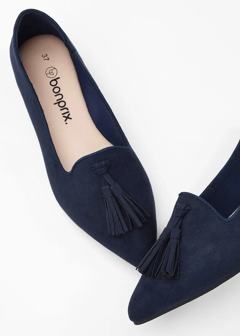 bonprix Eleganter Tassel-Loafer - blau - Damen Räumungsverkauf