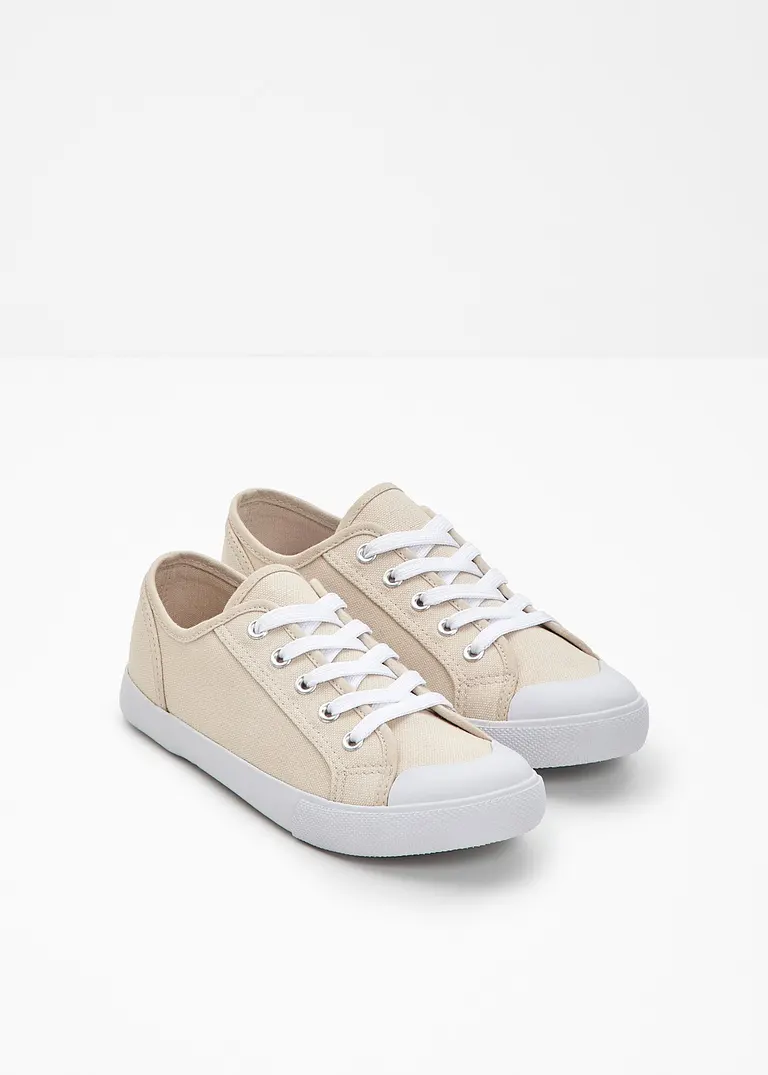 bonprix Zeitloser Sneaker aus Canvas - beige - Damen Tägliche Deals