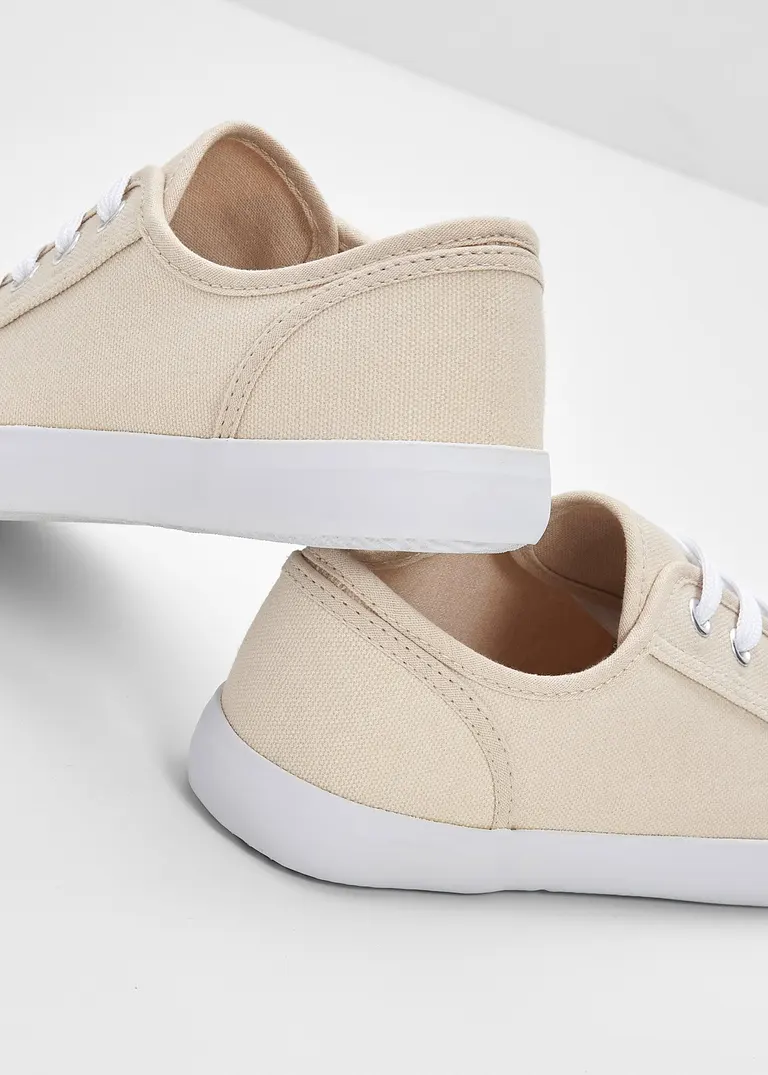 bonprix Zeitloser Sneaker aus Canvas - beige - Damen Tägliche Deals