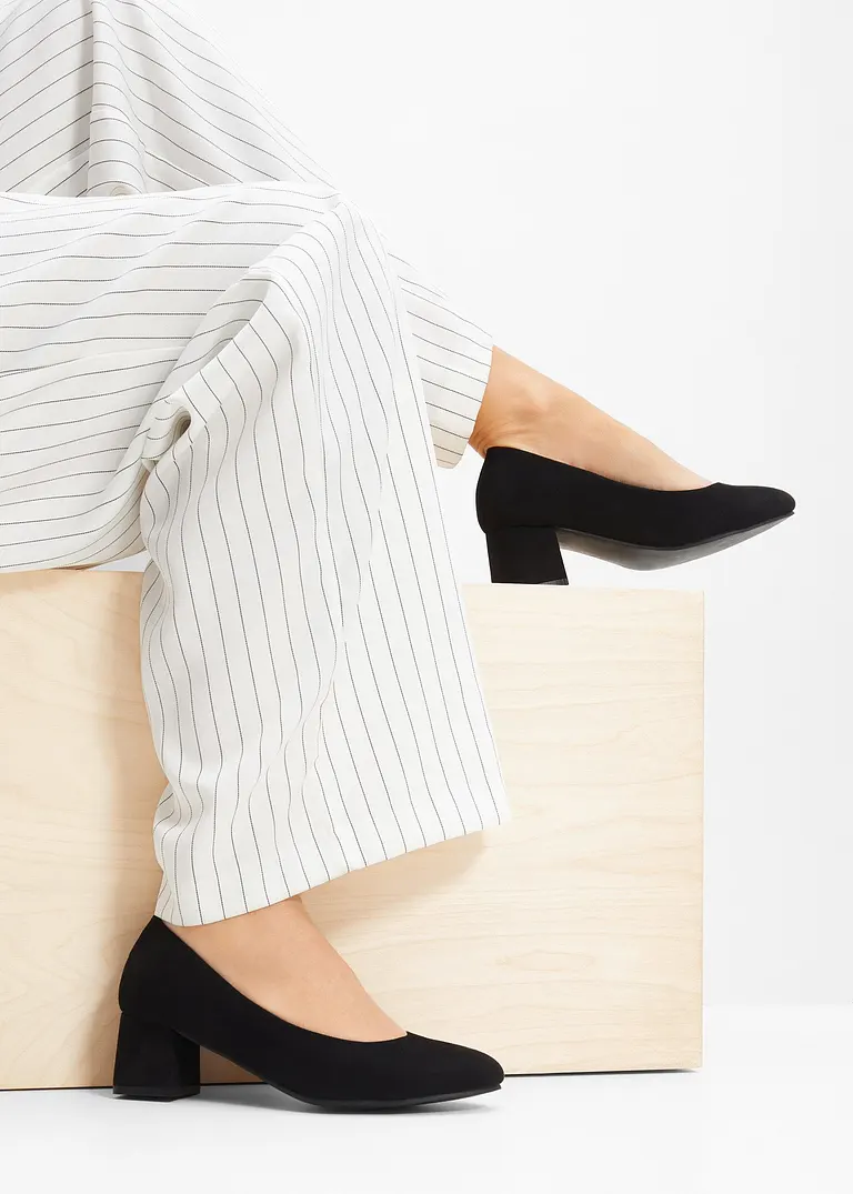 bonprix Zeitloser Komfort Pumps mit gepolsterter Innensohle - schwarz Riesige Ersparnisse
