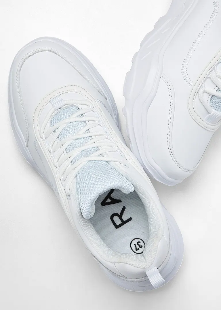 bonprix Modischer Chunky Sneaker - weiß - Damen Wochenangebot