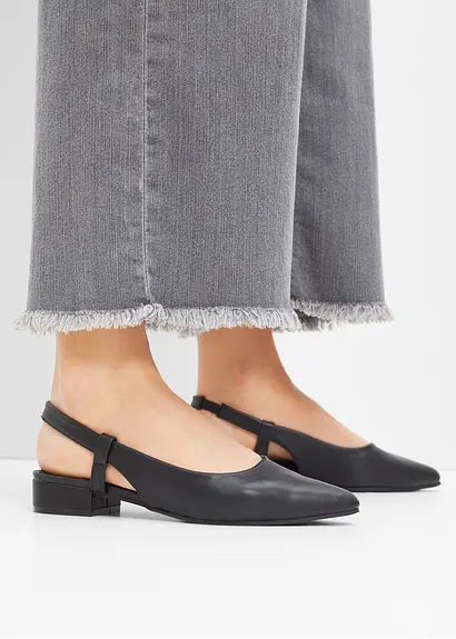 bonprix Zeitloser Sling Pumps für viele Anlässe - schwarz Kostenlose Rückgabe