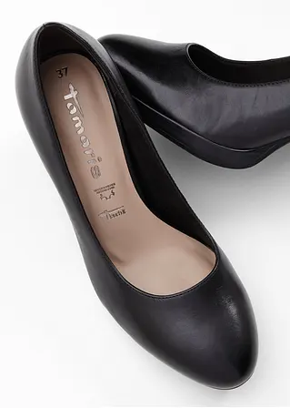 bonprix Schöner Leder Pumps von Tamaris - schwarz - Damen Nur für heute