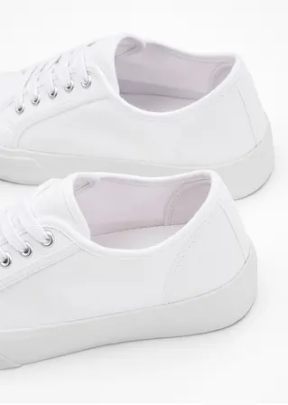 bonprix Schicker Plateausneaker von RAINBOW mit Schnürung - weiß - Damen Sonderangebot der Fabrik