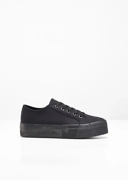 bonprix Schicker Plateausneaker von RAINBOW mit Schnürung - schwarz Vierteljährliche Förderung