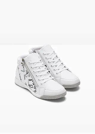 bonprix Winterlicher High top Sneaker mit auffälligen Details - weiß Discount Store für neue Produkte