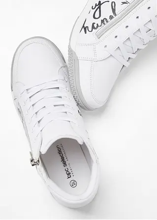 bonprix Winterlicher High top Sneaker mit auffälligen Details - weiß Discount Store für neue Produkte