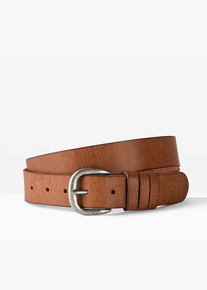 bonprix Geschmackvoller Ledergürtel in klassischem Design - braun - Damen Fabrikladen