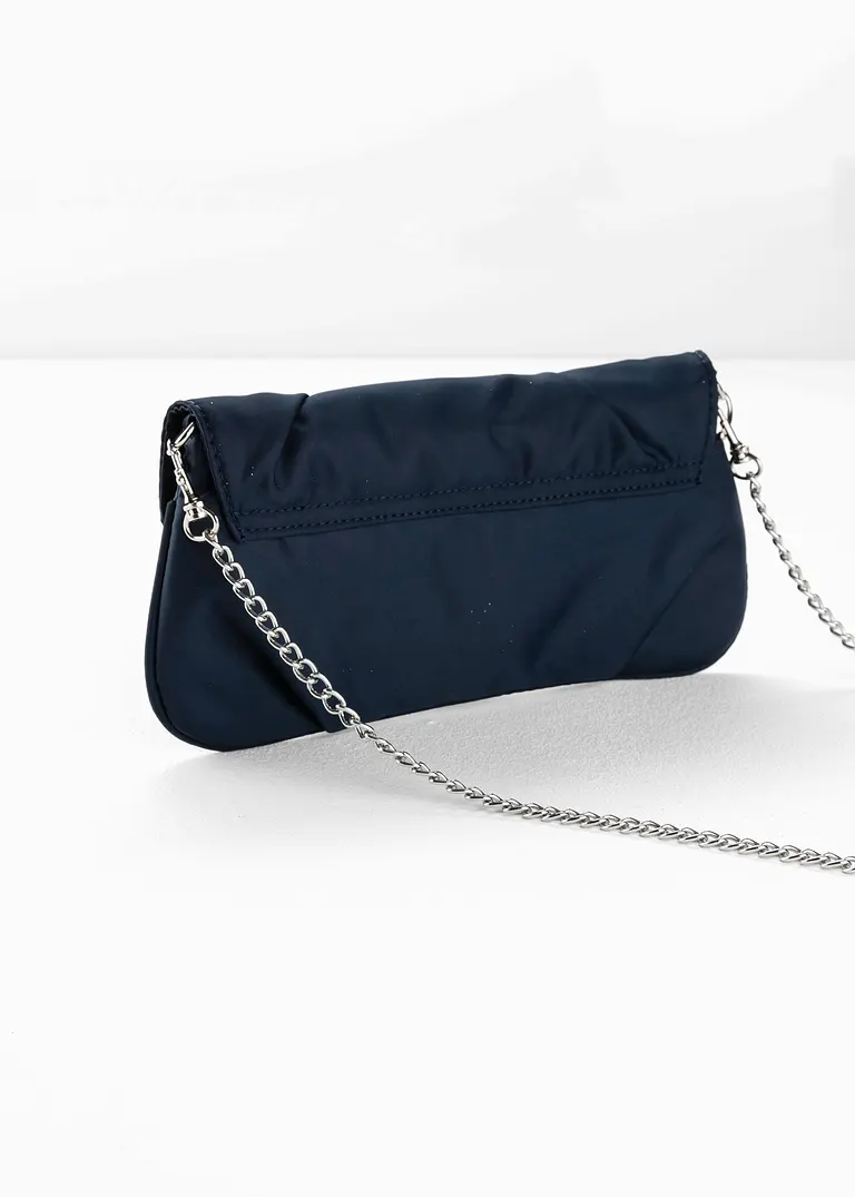 bonprix Festlich und charmant: Clutch mit Raffung - blau Auslauf
