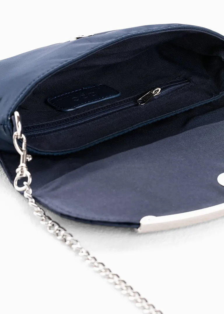 bonprix Festlich und charmant: Clutch mit Raffung - blau Auslauf