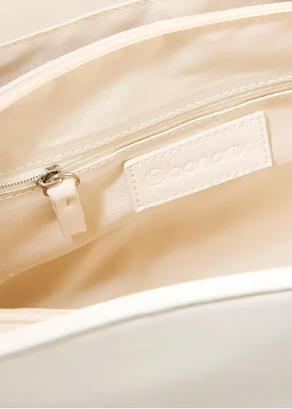 bonprix Modischer Shopper in Lederoptik - beige - Damen Saisonschlussverkauf