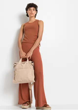 bonprix Weicher Rucksack in Cordoptik - beige - Damen Muttertagsangebot