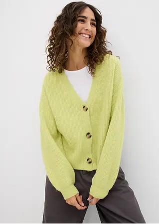 bonprix Verkürzte Strickjacke - grün - Damen Exklusive Angebote