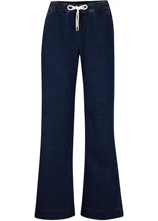 bonprix Weite Schlupfjeans mit Stretch und einem Bindegürtel Kauf eins, bekomm eins gratis