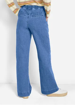 bonprix Weite Schlupfjeans mit Stretch und einem Bindegürtel Tägliche Deals