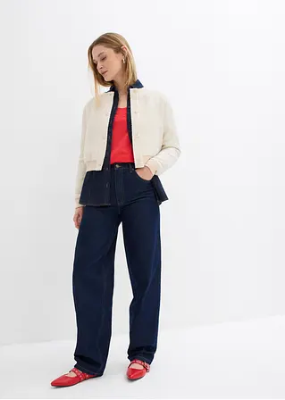 bonprix Langarm-Shirt mit modischem Ausschnitt - rot - Damen Bis zu 50% Rabatt
