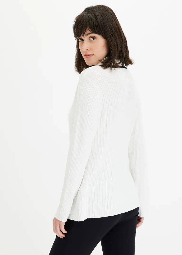 bonprix klassisch schöner Smart Cardigan - weiß - Damen Bis zu 65% Rabatt