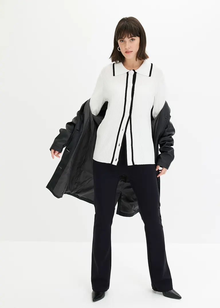 bonprix klassisch schöner Smart Cardigan - weiß - Damen Bis zu 65% Rabatt