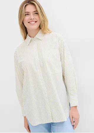 bonprix Oversized Bluse aus einem Bio-Baumwollstoff mit Webstruktur Vierteljährliche Förderung