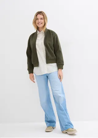 bonprix Oversized Bluse aus einem Bio-Baumwollstoff mit Webstruktur Vierteljährliche Förderung