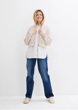 bonprix Oversized Bluse aus einem Bio-Baumwollstoff mit Webstruktur Bis zu 55% Rabatt
