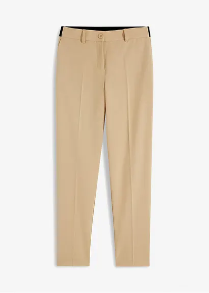 bonprix Elegante Hose mit Bügelfalte - beige - Damen 50% Rabatt mit kostenlosem Versand