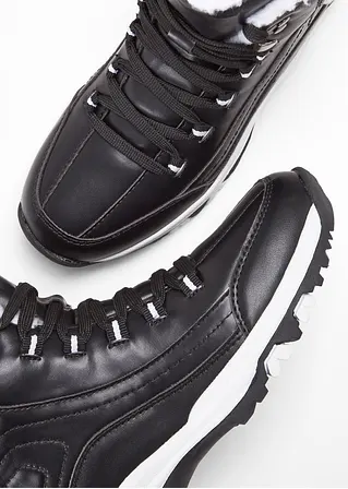 bonprix Schnürboot mit profilierter Laufsohle - schwarz - Damen Clearance-Verkauf