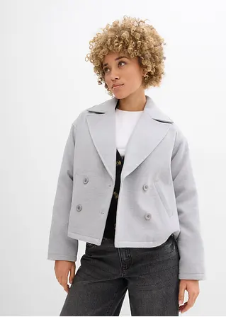 bonprix Modische Cabanjacke aus Wollimitat mit einer abnehmbaren Kapuze Black Friday Preise