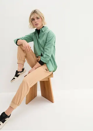 bonprix Twillhose mit Bequembund und aufgesetzten Taschen hinten - beige Verkauf