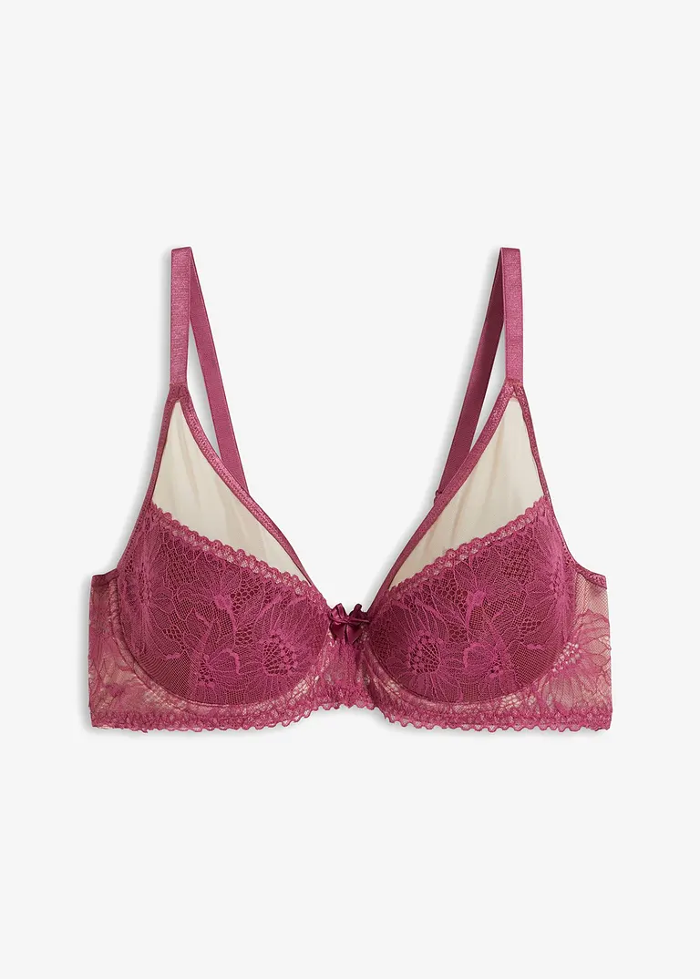 bonprix Attraktiver BH mit Spitze - lila Cup C - Damen Meist gekauft