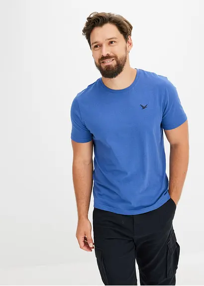 bonprix Schöne T-Shirts im 3er Pack mit kleiner Stickerei auf der Brust Muttertagsangebot