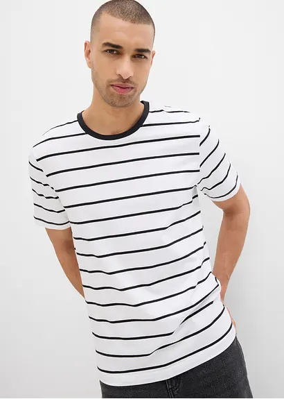 bonprix modernes T-Shirt im günstigen Doppelpack - Herren Valentinstagsangebot