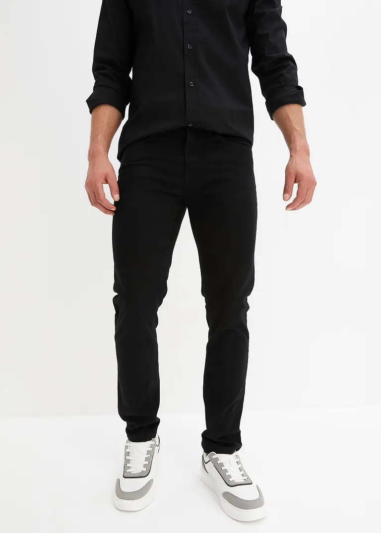 bonprix Herren Jeans mit Stretchanteil - schwarz N-Größe Jubiläumsangebot