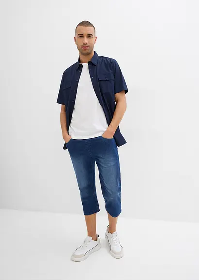 bonprix Bequeme Schlupfjeans in 3/4 Länge aus sommerlich leichtem Denim Lagerräumung