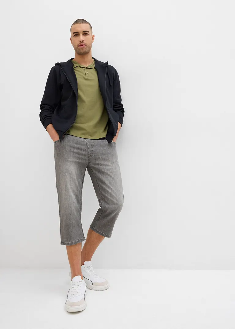 bonprix Bequeme Schlupfjeans in 3/4 Länge aus sommerlich leichtem Denim Heißer Verkauf