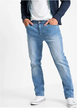 bonprix Regular Fit Stretch-Jeans Straight 2er-Pack mit kerniger Waschung Top Angebot
