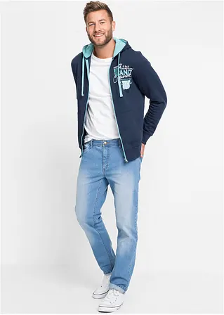 bonprix Regular Fit Stretch-Jeans Straight 2er-Pack mit kerniger Waschung Top Angebot