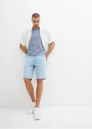 bonprix Kernige Bermuda aus bequemen Sweat-Denim - blau Blitzangebot