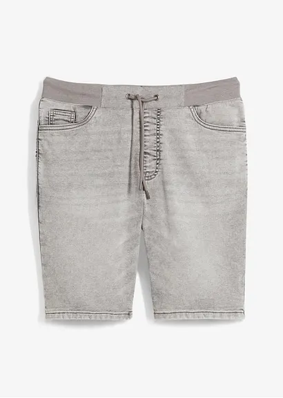 bonprix Kernige Bermuda aus bequemen Sweat-Denim - grau Große Rabatte
