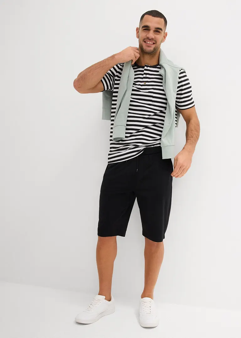 bonprix modernes Henleyshirt m günstigen Doppelpack - Herren Bestseller