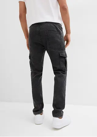 bonprix Modern geschnittene Sweat-Schlupfjeans mit Cargotaschen Kostenlose Rückgabe