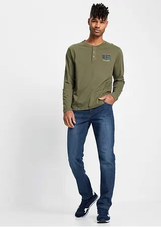 bonprix Modische Slim Fit Stretch-Jeans mit leichter Waschung - blau Begrenzte Freigabe
