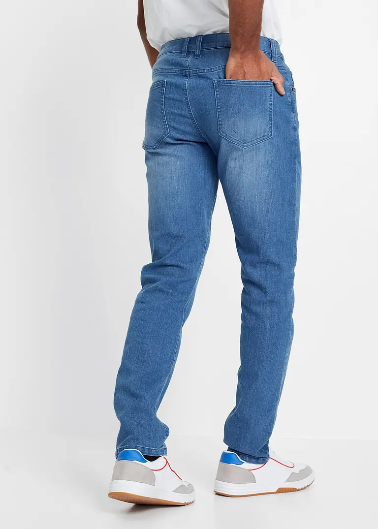 bonprix Modische Slim Fit Stretch-Jeans mit leichter Waschung - blau Letzte 3 Tage