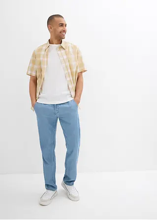 bonprix Modische Schlupfjeans aus sommerlicher Leinen-Baumwoll-Mischung Neueste Stile