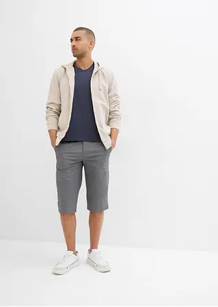 bonprix moderne Long-Bermuda in leichter Qualität - grau Zeitbegrenzte Promotion