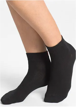 bonprix Komfortable Sportsocken mit Schriftzug - schwarz/ farbig - Damen 50% Rabatt für begrenzte Zeit