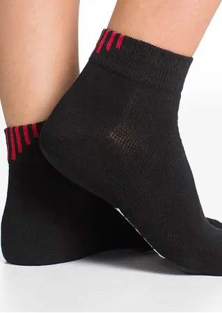 bonprix Komfortable Sportsocken mit Schriftzug - schwarz/ farbig - Damen 50% Rabatt für begrenzte Zeit